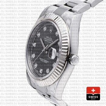 Rolex Datejust ΙΙ Grey Dial Diamonds Swiss Replica Watch