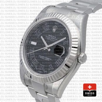 Rolex Datejust ΙΙ Roman 41mm | Black Dial Replica Watch