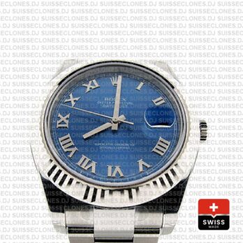 Rolex Datejust ΙΙ 41mm Blue Roman Dial Swiss Replica Watch