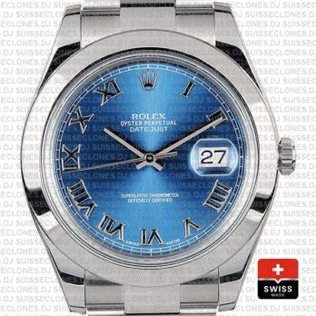 Rolex Datejust II Blue Dial Steel 41mm 116300 | Replica Watch