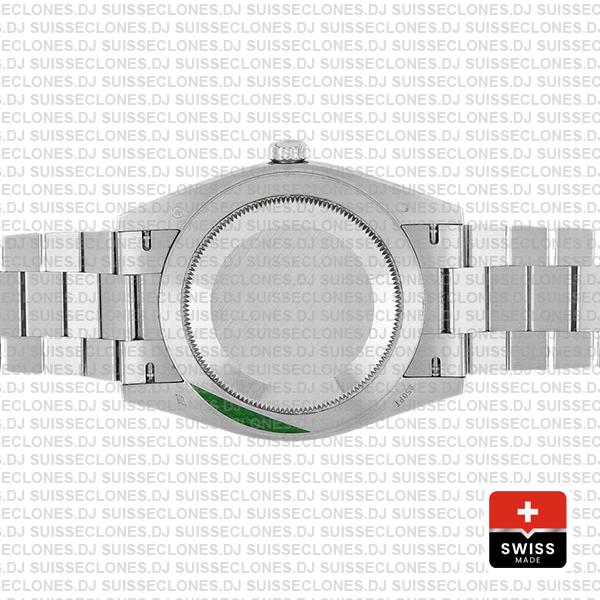 Rolex Day-date 40 Platinum Ice Blue Diagonal Motif Ref.228206 Swiss Replica Superclone Watch