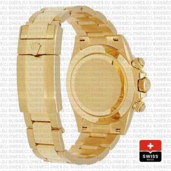 Rolex Daytona Cosmograph Gold Black Diamond Dial Replica Watch