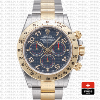 Rolex Daytona Two-Tone Blue Arabic Dial | Yellow Gold Replica