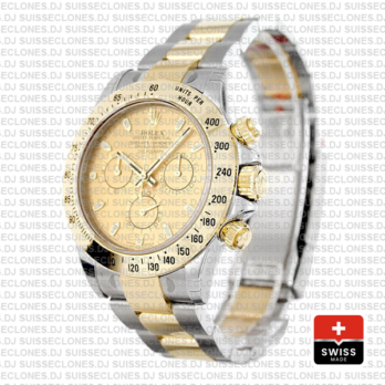 Rolex Daytona Gold Two-Tone Gold Dial Rolex Replica Watch