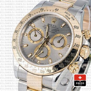 Rolex Daytona 2 Tone Grey Slate 40mm 116523