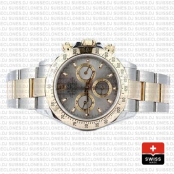 Rolex Daytona 2 Tone Grey Slate 40mm 116523