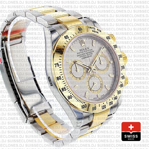 Rolex Daytona 2 Tone Grey Slate 40mm 116523