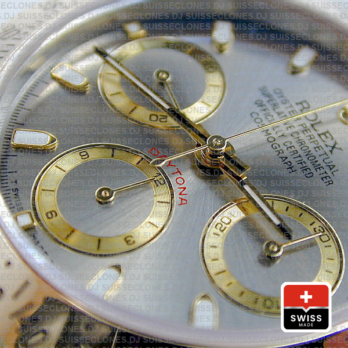 Rolex Daytona Two-Tone 18k Yellow Gold Wrap Grey Dial 40mm Replica Watch
