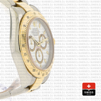 Rolex Cosmograph Daytona Two-Tone Gold 904L Steel White Dial