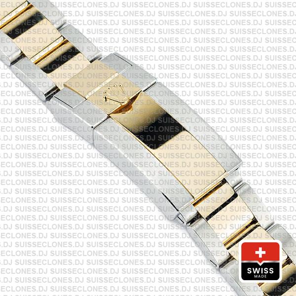 Rolex Cosmograph Daytona 2-tone 18k Yellow Gold/904l Steel Ref.126503 Gold Dial Stick Markers 40mm Cal.4131 Swiss Replica Super Clone