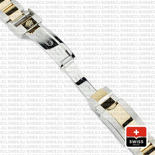 Rolex Cosmograph Daytona 2-tone 18k Yellow Gold/904l Steel Ref.126503 Gold Dial Stick Markers 40mm Cal.4131 Swiss Replica Super Clone