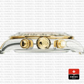 Rolex Cosmograph Daytona 2-tone 18k Yellow Gold/904l Steel Ref.126503 Gold Dial Stick Markers 40mm Cal.4131 Swiss Replica Super Clone