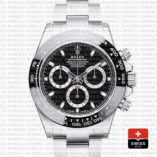 Rolex Daytona Black Dial 2016 Ceramic Bezel 40mm Replica