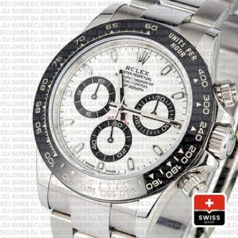 Rolex Daytona 2016 Ss White Ceramic Bezel 116500 40mm Replica