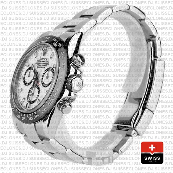 Rolex Daytona 2016 Ss White Ceramic Bezel 116500 40mm Replica