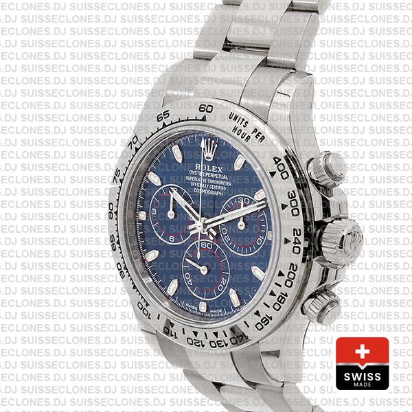 Rolex Daytona 2016 White Gold Blue 116503 40mm Replica
