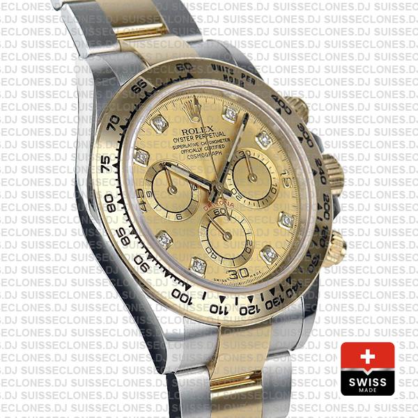 Swiss Replica Rolex Cosmograph Daytona 18k Yellow Gold Two-Tone