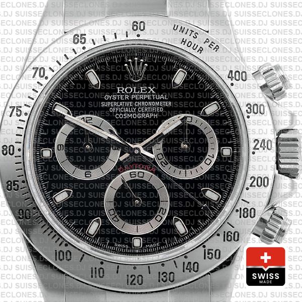 Rolex Daytona Black 116620 40mm Swiss Replica