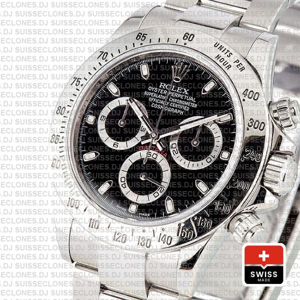 Rolex Daytona Black 116620 40mm Swiss Replica