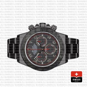 Rolex Daytona DLC Black Arabic Lumen Dial Rolex Replica Watch