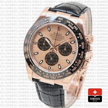 Rolex Cosmograph Daytona 904L Stainless Steel 40mm, 18k Rose Gold Pink Dial