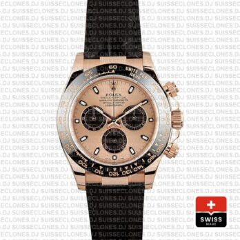 Rolex Cosmograph Daytona 904L Stainless Steel 40mm, 18k Rose Gold Pink Dial