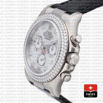 Rolex Daytona White MOP Diamond Bezel Dial Rolex Replica Watch