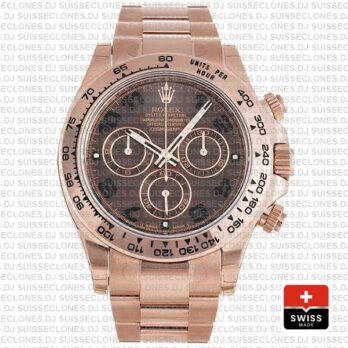 Rolex Daytona Rose Gold Chocolate Arabic 40mm 116505