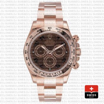 Rolex Daytona Rose Gold Chocolate Arabic 40mm 116505