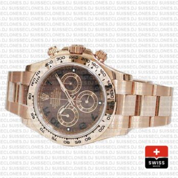 Rolex Daytona Rose Gold Chocolate Arabic 40mm 116505