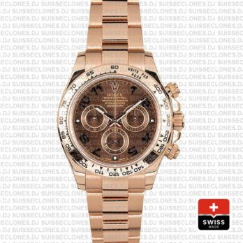 Rolex Daytona Rose Gold Chocolate Arabic 40mm 116505