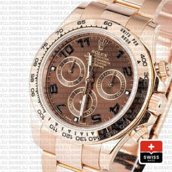 Rolex Daytona Rose Gold Chocolate Arabic 40mm 116505