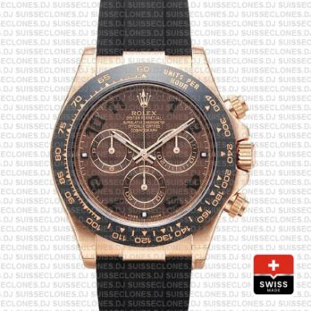 Rolex Daytona Rubber Rose Gold Chocolate Ceramic 40mm 116515ln