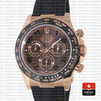 Rolex Daytona Rubber Rose Gold Chocolate Ceramic 40mm 116515ln