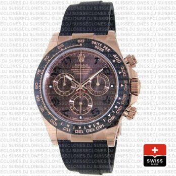 Rolex Daytona Rubber Rose Gold Chocolate Ceramic 40mm 116515ln