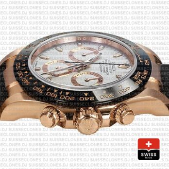 Rolex Daytona Rubber Rose Gold Ivory Ceramic 40mm