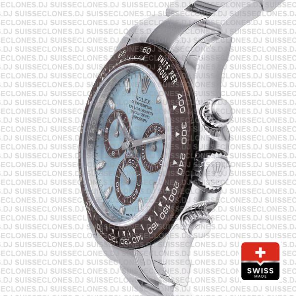Rolex Daytona Platinum Ice Blue Dial 40mm Rolex Replica