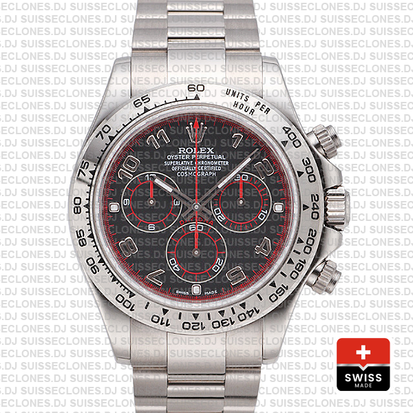 Rolex Daytona Stainless Steel | Black Arabic Dial Replica Watch