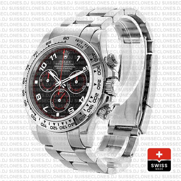Rolex Daytona Ss White Gold Black Arabic 40mm 116509