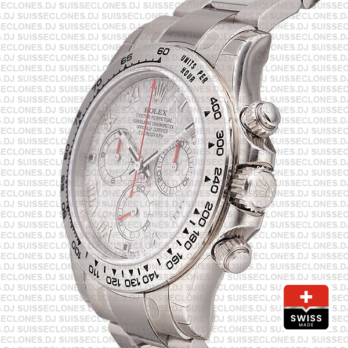 Rolex 116509 Cosmograph Daytona 18k White Gold Stainless Steel Replica Watch