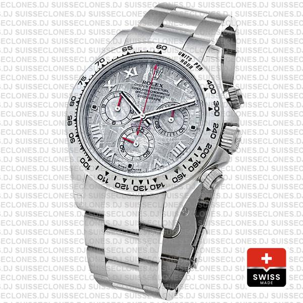 Rolex Daytona Ss White Gold Meteorite 40mm 116509