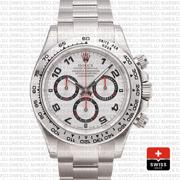 Rolex Daytona White Gold Arabic Dial 40mm | Replica Watch