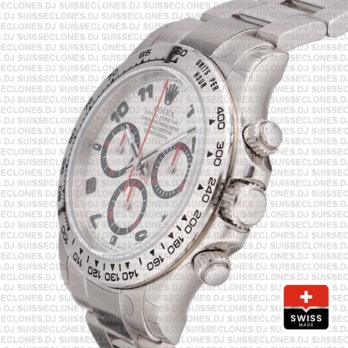 Rolex Daytona White Gold Arabic Dial 40mm Replica Watch