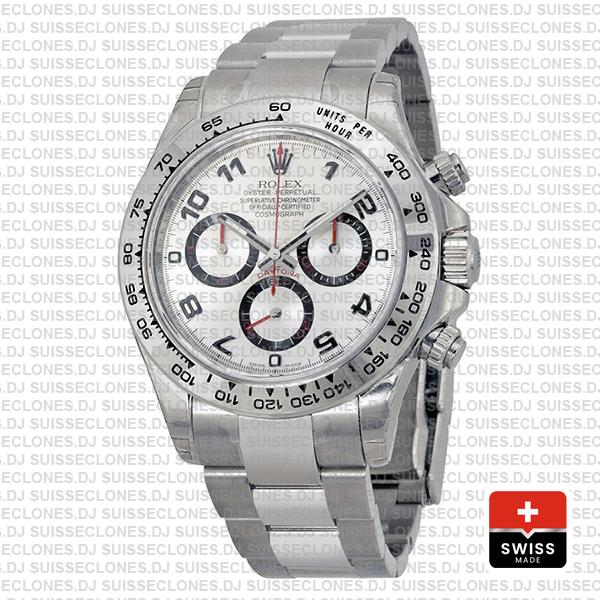 Rolex Daytona Ss White Gold White Arabic 2008 40mm 116509