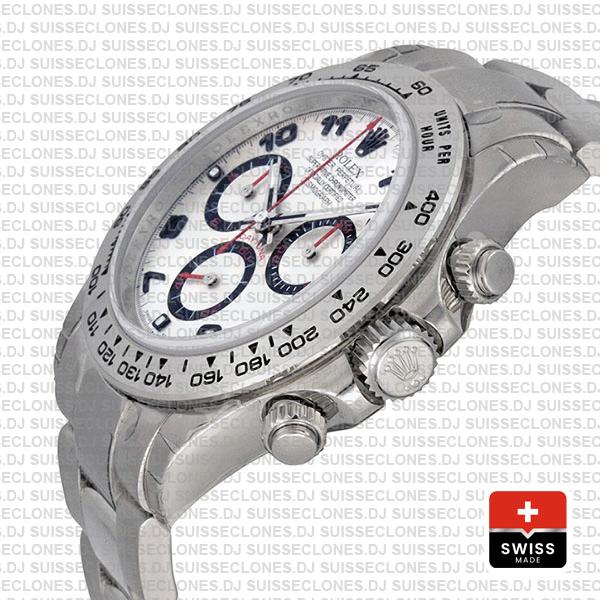 Rolex Daytona Ss White Gold White Arabic 2008 40mm 116509