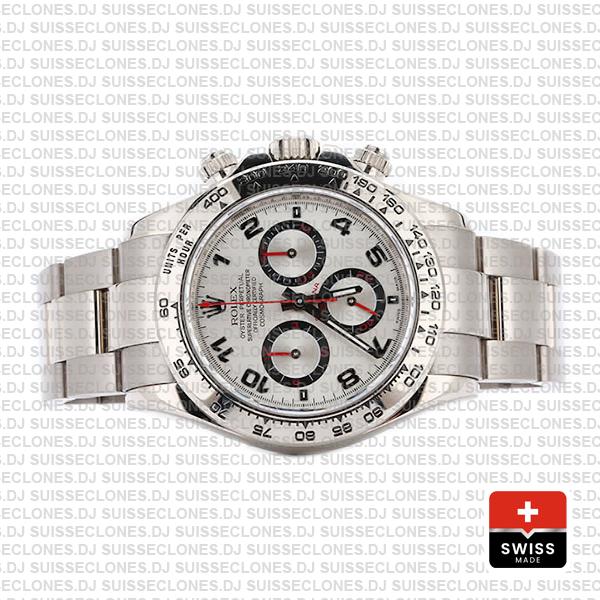 Rolex Daytona Ss White Gold White Arabic 2008 40mm 116509