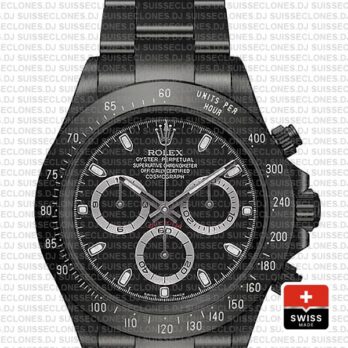 Rolex Daytona Swiss Replica 116520 Black Dlc