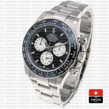 Rolex Cosmograph Daytona Le Mans 18k White Gold Panda Black Dial 40mm Ref:126529ln Swiss Replica Superclone Watch