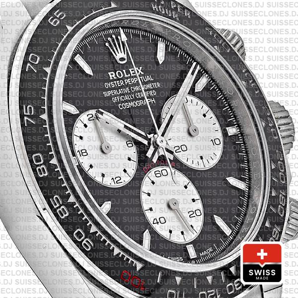 Rolex Cosmograph Daytona Le Mans 18k White Gold Panda Black Dial 40mm Ref:126529ln Swiss Replica Superclone Watch