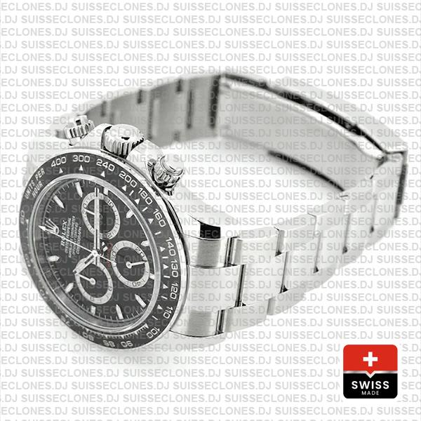 Rolex Cosmograph Daytona 904l Steel Black Dial 40mm Ref:126500ln Cal.4131 Swiss Replica Super Clone 2024 New Model